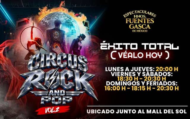 CIRCUS ROCK AND POP